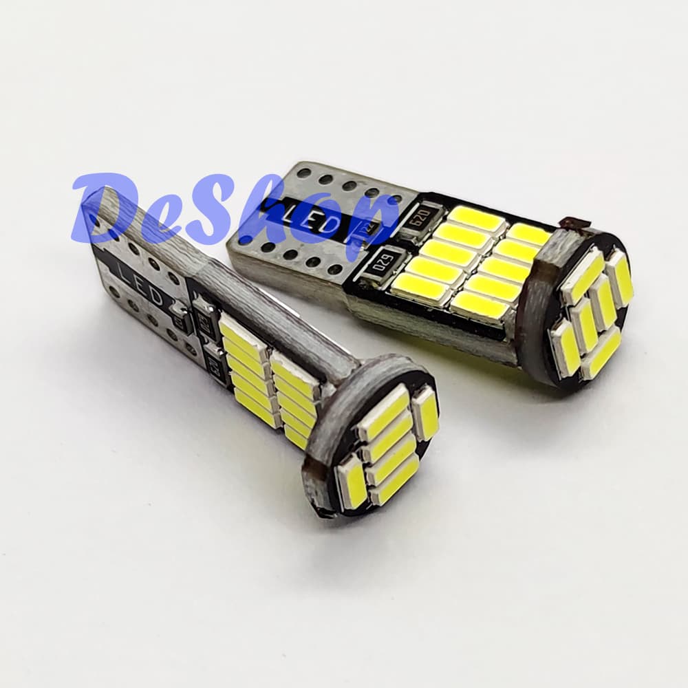 *2 หลอด* ไฟหรี่ LED T10 26 ชิพ SMD 4014 รุ่นใหม่ ตัวสั้น รถยนต์ มอเตอร์ไซค์ รูปที่ 4