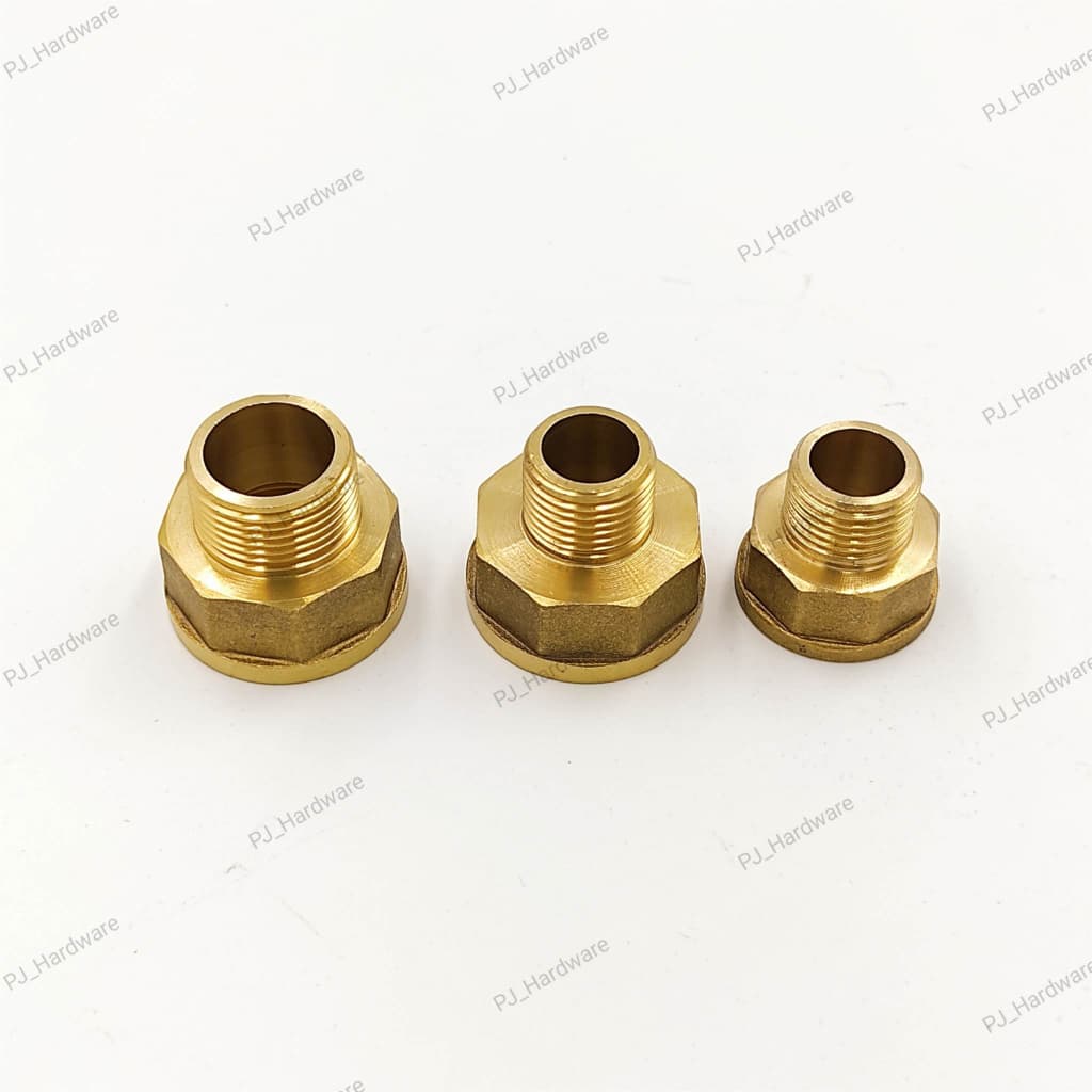 ข้อต่อทองเหลือ เพิ่มเกลียว-ลดเกลียว ขนาด 1/2",3/4"และ1" รูปที่ 4