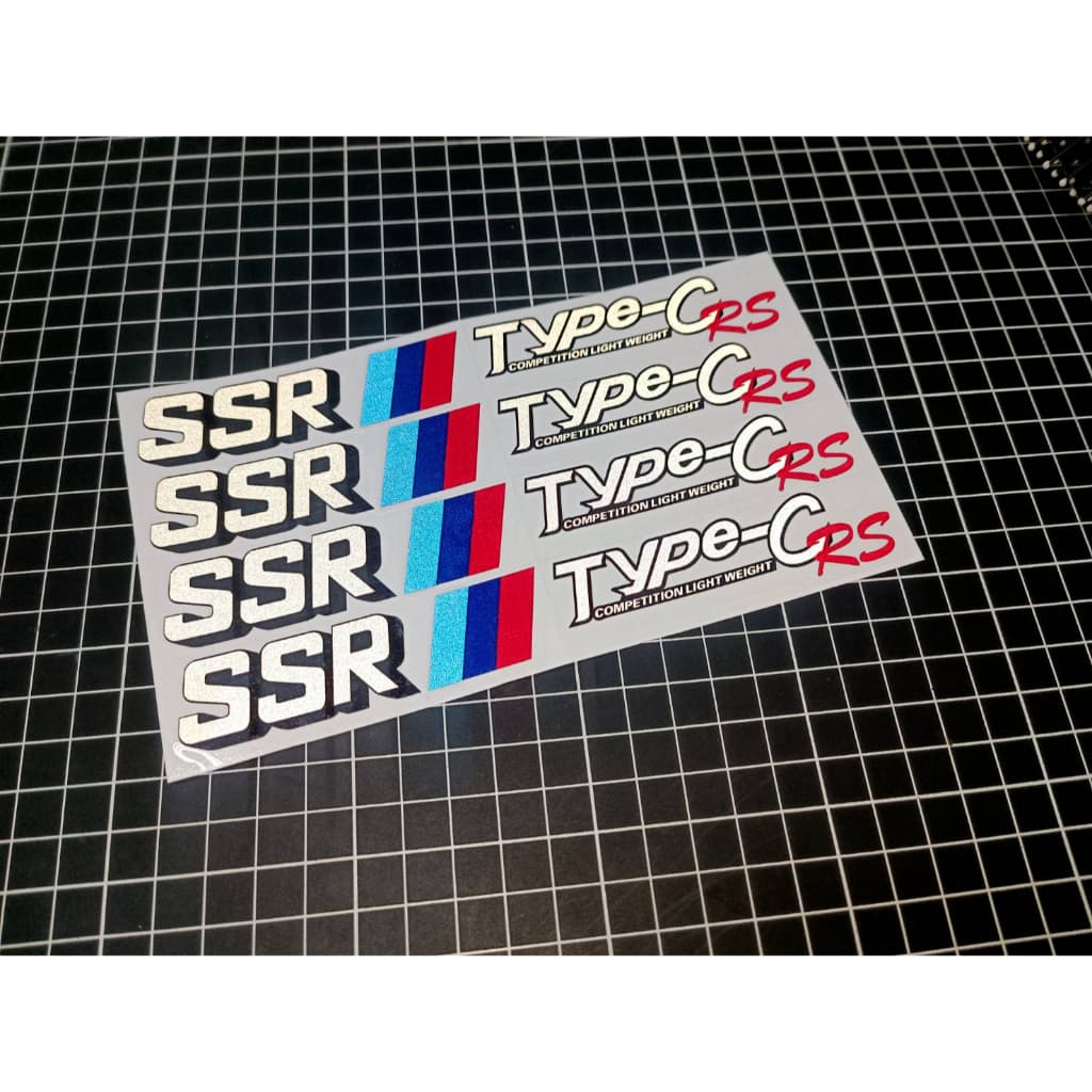 สติ๊กเกอร์ ติดล้อ SSR TYPE-C ครบชุด รูปที่ 3