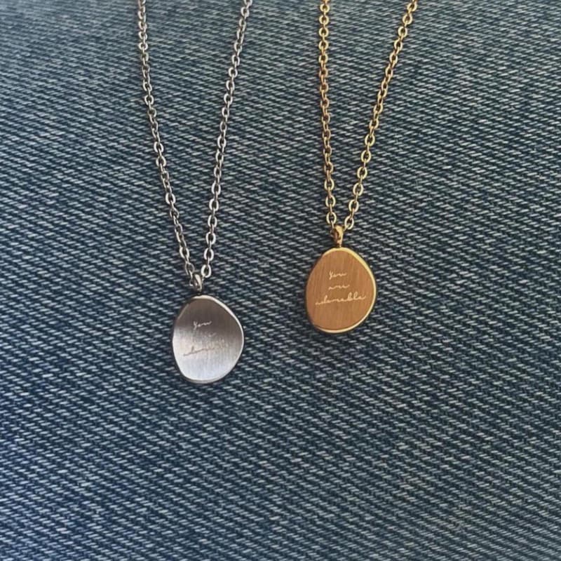 A.piece สร้อยแสตนเลส Adorable necklace รูปที่ 1
