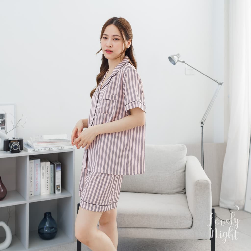 ชุดนอนผู้หญิง LovelyNight แขนสั้น-ขาสั้น So Sweet A77 รูปที่ 4