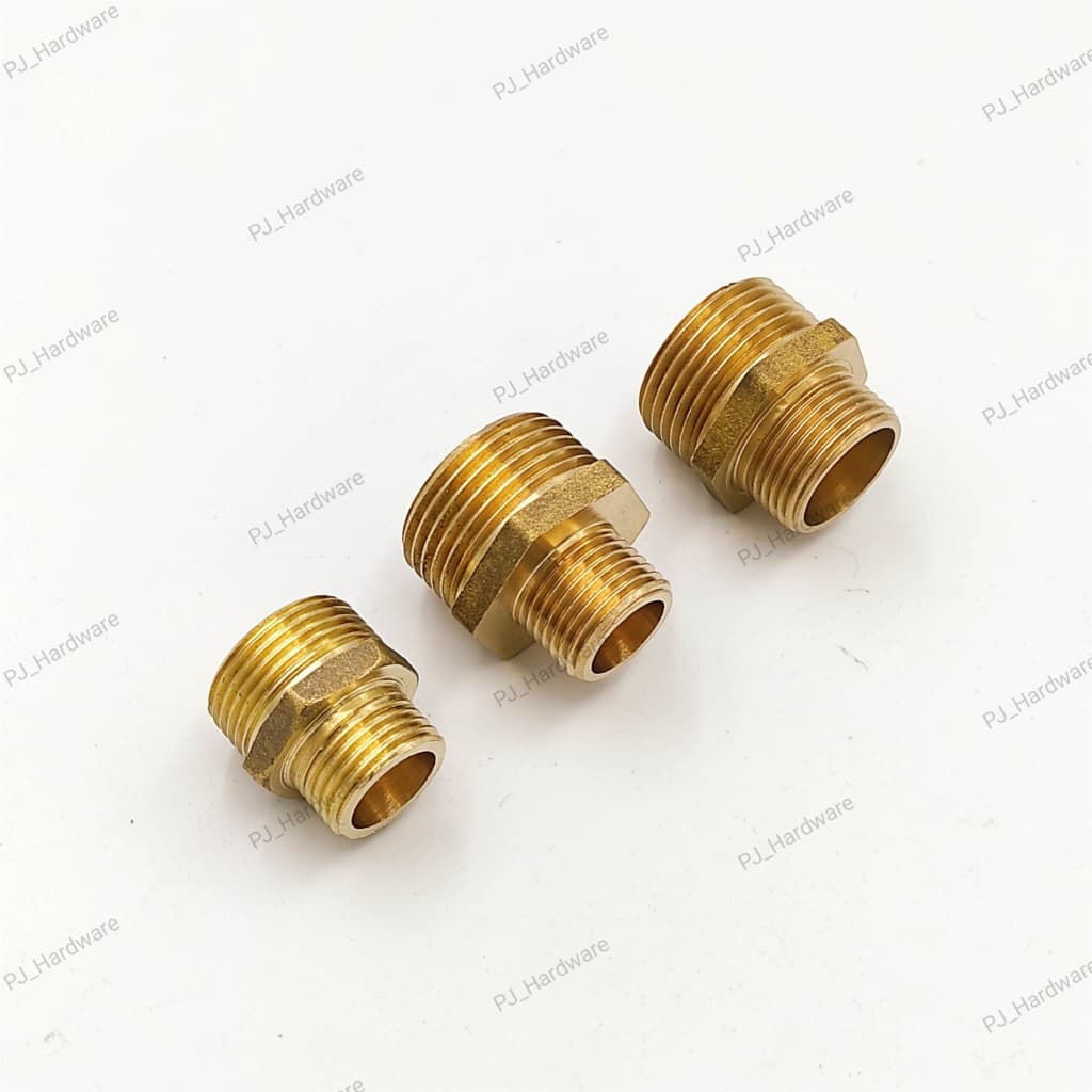ข้อต่อทองเหลือ เพิ่มเกลียว-ลดเกลียว ขนาด 1/2",3/4"และ1" รูปที่ 3