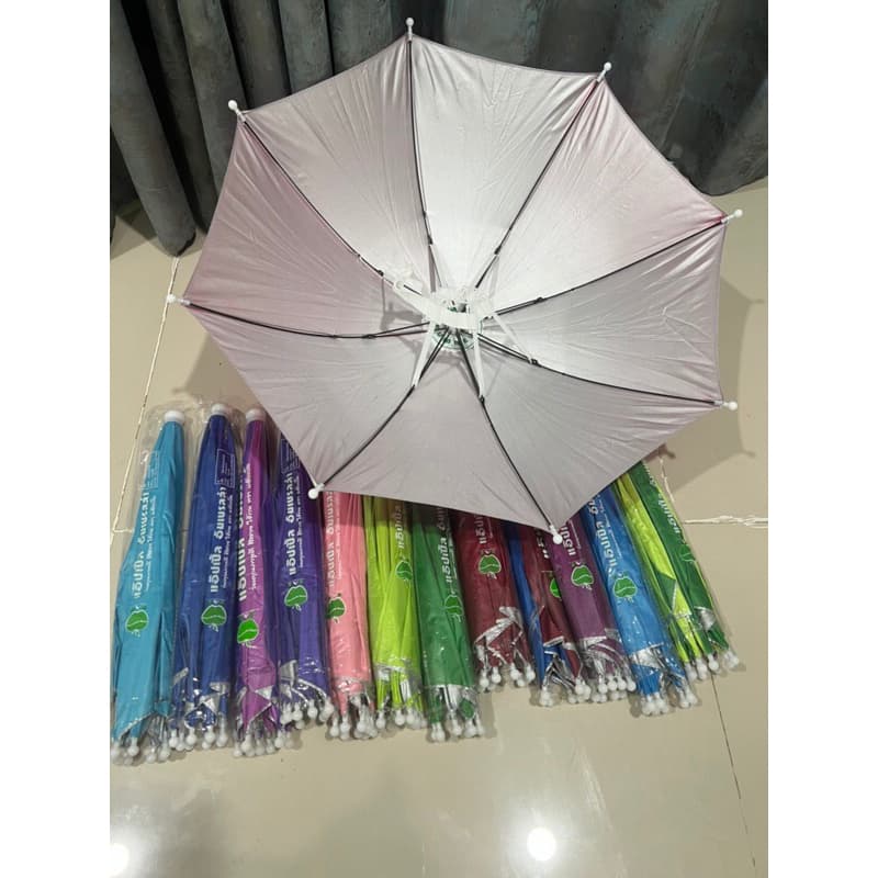 ร่มแบบหมวก กัน UV ใช้ได้ทั้งเด็กและผู้ใหญ่ มีหลายสีให้เลือก รูปที่ 5