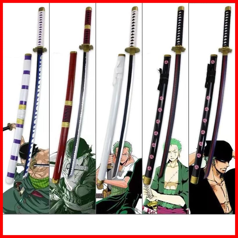 จัดส่งจากประเทศไทย One Piece ดาบซามูไร ดาบคาตานะ ดาบ ดาบพิฆาตอสูร ดาบของเล่น ของเล่น ดาบไม้ 104cm ของเล่นคอสเพลย์ การ์ตูนญี่ปุ่น รูปที่ 2