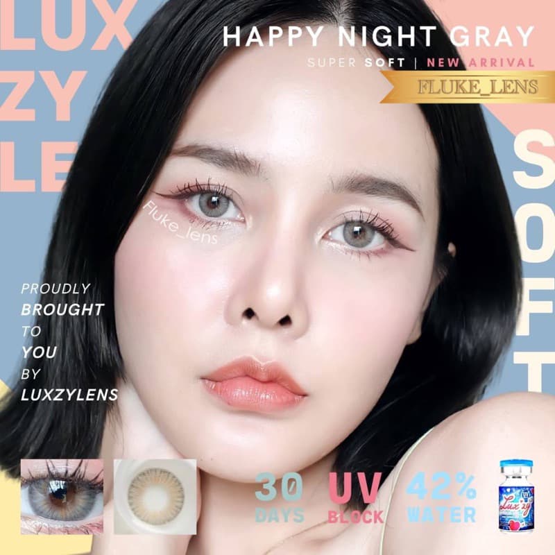 คอนแทคเลนส์ รุ่น Happy Night รุ่นตาเซ็กซี่ ตาคม Luxzylens ใส่สบาย Made in Korea luxzy lens ve รูปที่ 7