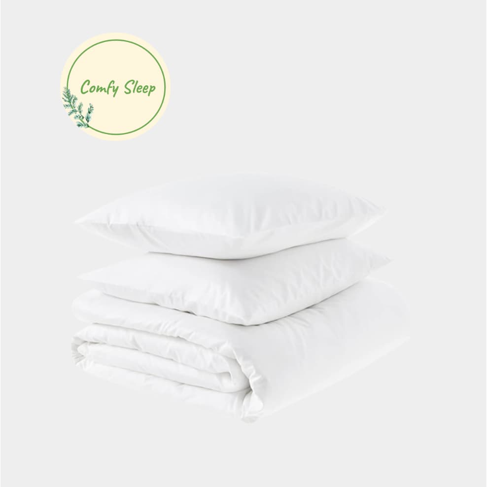 Comfy ชุดผ้าปูที่นอน ผ้านวมแยก ผ้านุ่ม สีไม่ตกง่าย รูปที่ 7