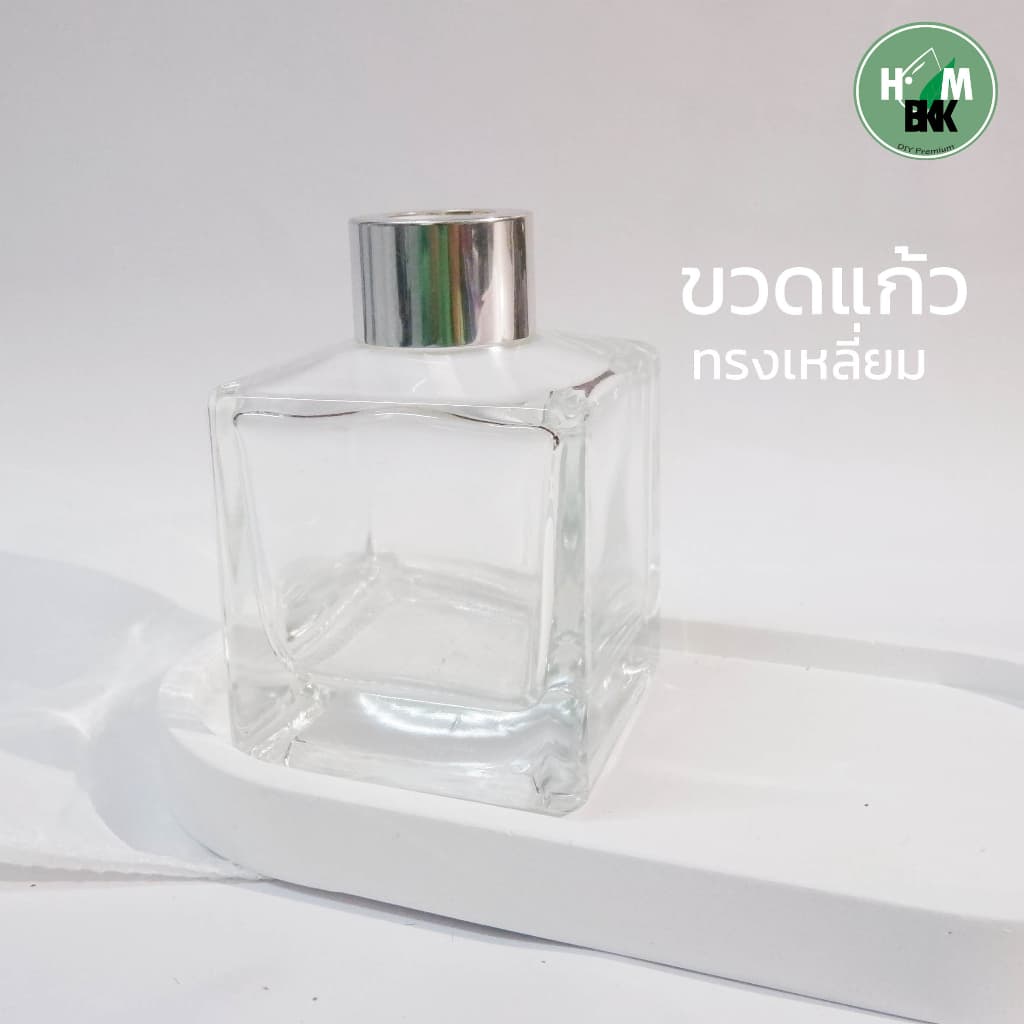 ขวดใส่น้ำหอม น้ำหอมในห้อง ขวดแก้วทรงเหลี่ยม ขวดแก้วdiffuser ขนาด130ml ก้านไม้หอม ขวดหรู ขวดตกแต่งห้อง ห้องหอม ห้องน้ำหอม รูปที่ 4