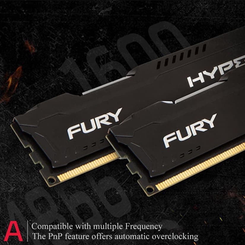 Kingston Hyperx Fury DDR3 4GB 8GB 1333MHz 1666MHZ 1866MHZ 1.5V คอมพิวเตอร์ตั้งโต๊ะ RAM PC รูปที่ 5