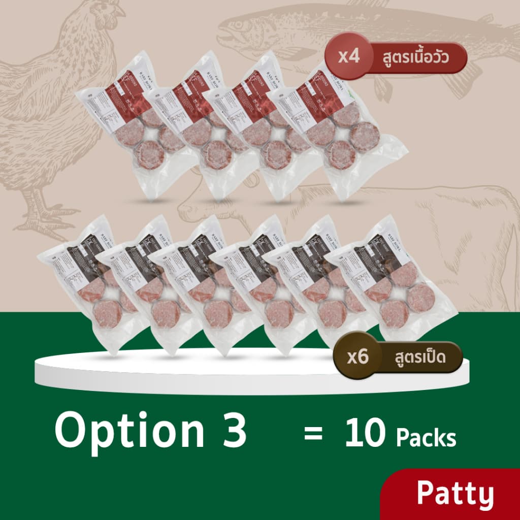 บาร์ฟสุนัข- BARF สูตร Nutrient Mix Patty x 10 ขิ้น รูปที่ 5