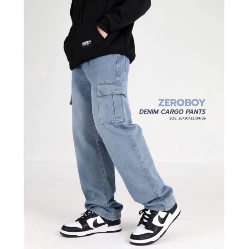 ZEROBOY - DENIM CARGO PANT " ยีนส์คาร์โก้ " รูปที่ 5