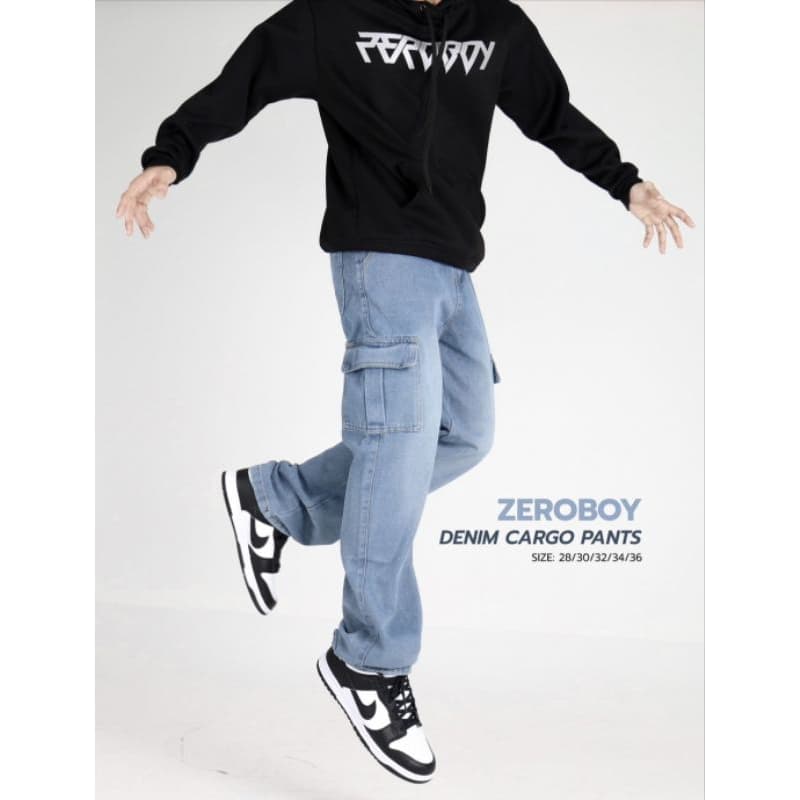 ZEROBOY - DENIM CARGO PANT " ยีนส์คาร์โก้ " รูปที่ 6