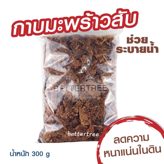 มะพร้าวสับ น้ำหนัก 300 กรัม พร้อมปลูก ใช้ปลูกต้นไม้แทนดินได้ ใส่เพิ่มความชุ่มชื่นให้ต้นไม้ มะพร้าว รูปที่ 3