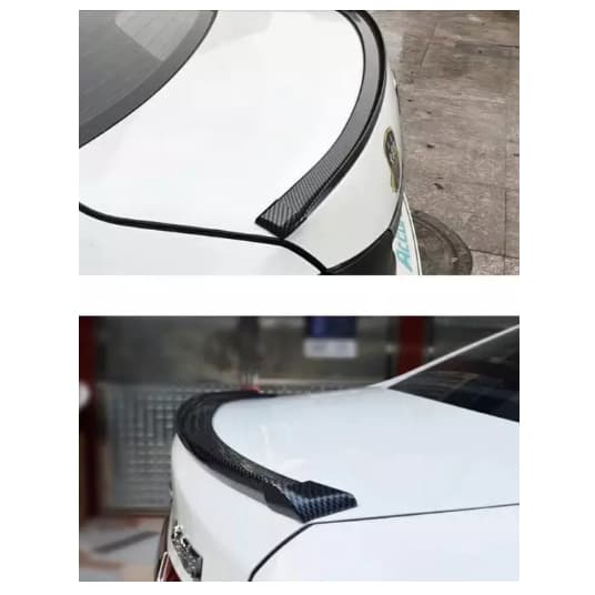 กว้าง 38 mm ตูดเป็ด ตูดเป็ดคาร์บอน ตูดเป็ดเคฟล่า Ducktail spoiler ลิ้นยาง ติดท้ายฝากระโปรง ดำ ซามูไร samurai รูปที่ 6