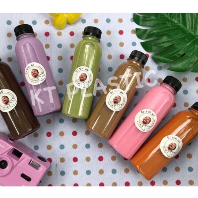 ขวดพลาสติก ขนาด 250 ml ทรงกลม ขวด บรรจุเครื่องดื่ม พลาสติกใส PET รูปที่ 1