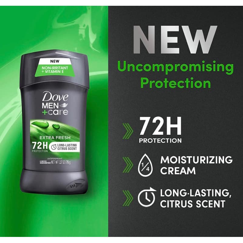 ล็อตใหม่ exp 2027 ทารักแร้ โดฟ ลดเหงื่อและระงับกลิ่นกาย Dove Men+Care Antiperspirant Deodorant Stick รูปที่ 3