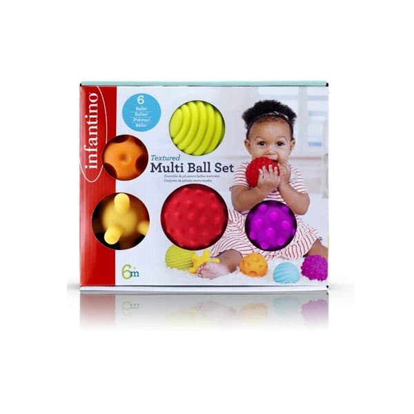Infantino : Textured Multi Ball Set - ชุดของเล่นบอลหลายพื้นผิว รูปที่ 1
