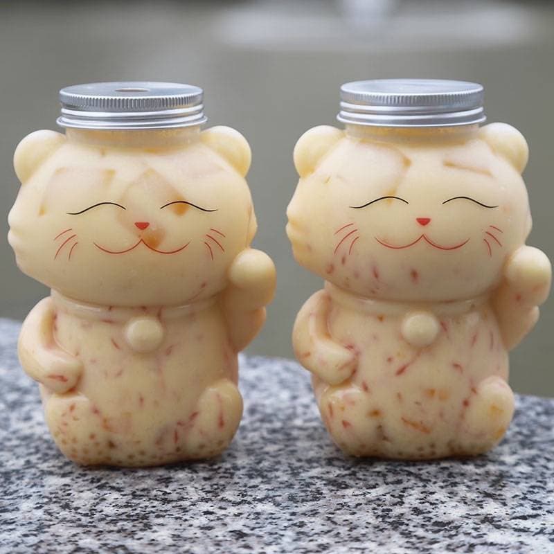 ขวดพลาสติกใส ทรงเสือ+ฝาอลูมิเนียม ขนาด500ml สไตล์เกาหลี ขวดใส่ชา กาแฟ ขวดชาไข่มุก โยเกิร์ต ขวดใส่ขนม ของชำร่วย รูปที่ 8