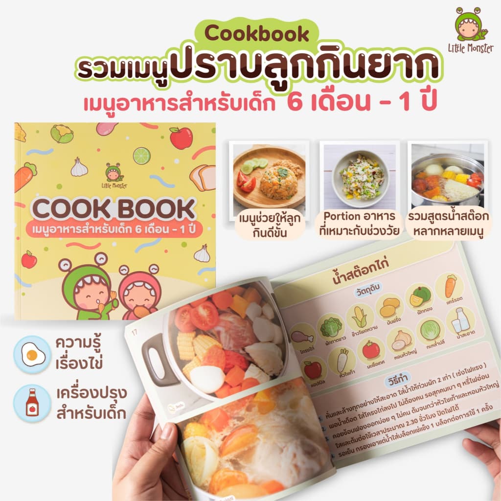 Cookbook เมนูอาหารสำหรับเด็ก | Little Monster | เมนูเด็ก | สูตรอาหารเด็ก | รวมเมนูเด็ก รูปที่ 1