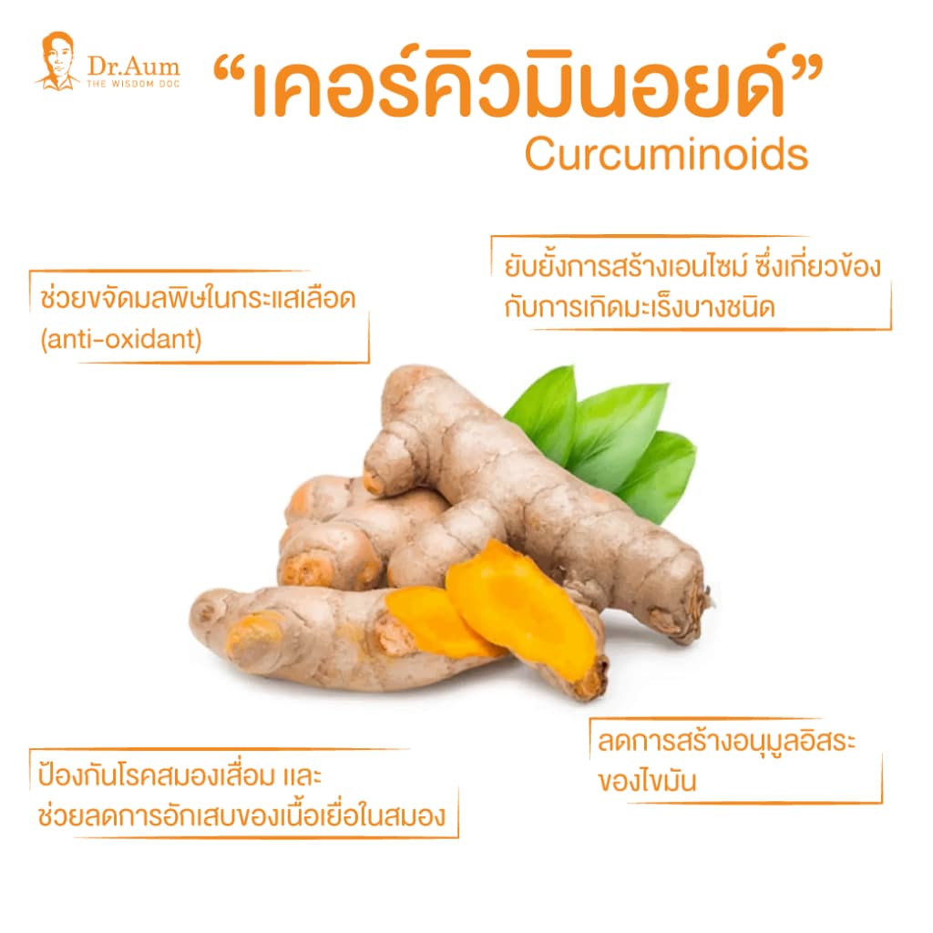 Dr. Aum ผงขมิ้นชัน ไทยแท้ 100% เคอร์คิวมินอยด์ 9% Turmeric Powder 50, 100, 200g รูปที่ 4