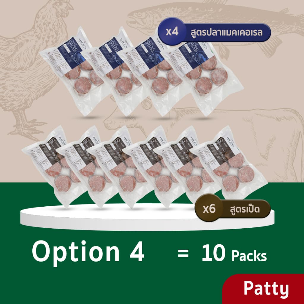 บาร์ฟสุนัข- BARF สูตร Nutrient Mix Patty x 10 ขิ้น รูปที่ 6