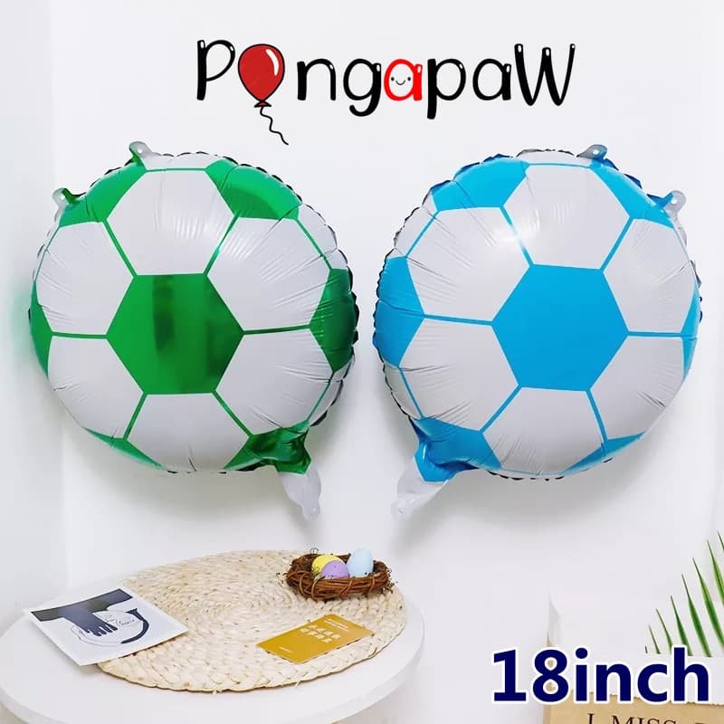 ลูกโป่งฟุตบอล 18 นิ้ว football balloon ลูกโป่งบาสเกตบอล ฟุตบอลโลก ลูกโป่งลายฟุตบอล ลูกโป่งธีมกีฬา รูปที่ 8