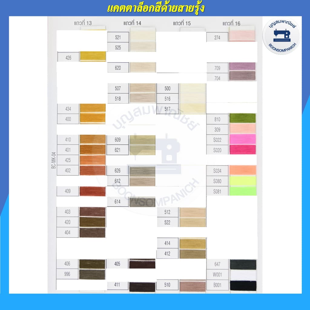 ด้ายเย็บผ้า ด้ายตราสายรุ้ง ด้ายเย็บเบอร์40/2 ยาว4,000เมตร ด้ายเหนียว จักรเย็บผ้า จักรอุตสาหกรรม รูปที่ 2
