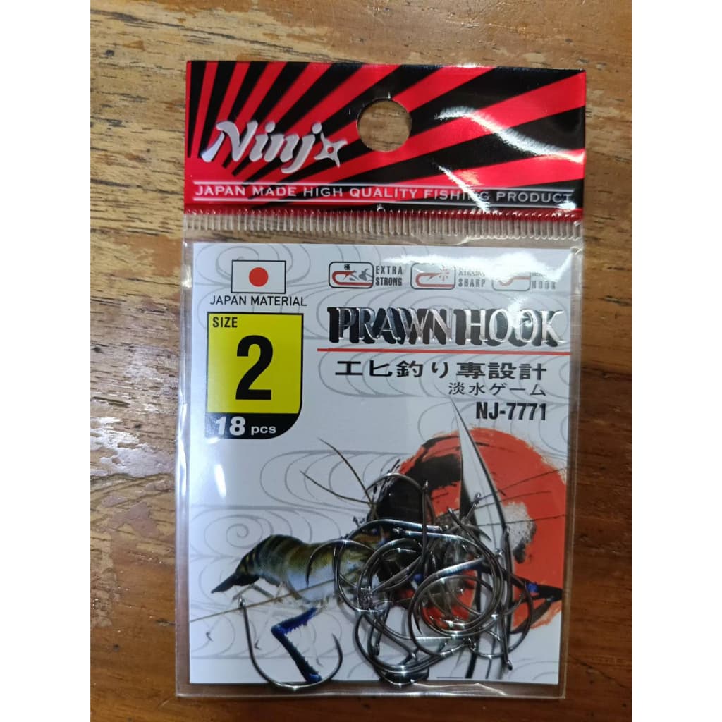 ตะขอเบ็ตตกกุ้งแม่น้ำ NINJ Prawn Hook - NJ7771 รูปที่ 5