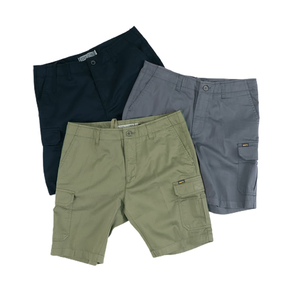 BOVY SHORT CARGO - กางเกงขาสั้นทรงสลิมใส่ลุย relax CAMPING ผ้านุ่มไบโอวอช หลากหลายสไตล์ BS5018 รูปที่ 1