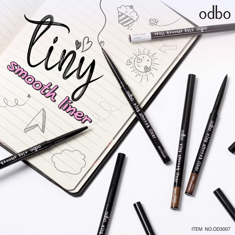 Odbo Tiny Smooth Liner โอดีบีโอ ไทนี่ สมูท ไลเนอร์ ดินสอ ขอบตา สลิม ขนาด 0.1g. OD3007 รูปที่ 3