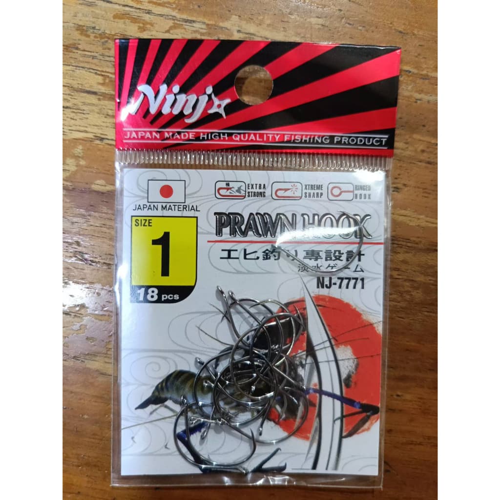 ตะขอเบ็ตตกกุ้งแม่น้ำ NINJ Prawn Hook - NJ7771 รูปที่ 4