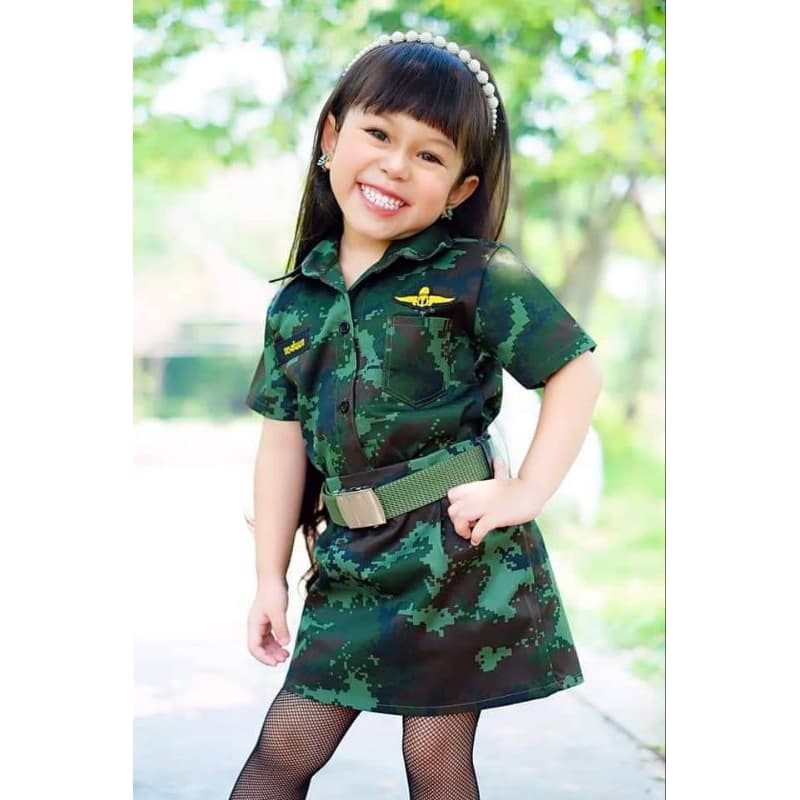 ชุดทหารลายพลางเด็กหญิง รูปที่ 6