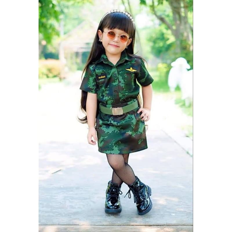 ชุดทหารลายพลางเด็กหญิง รูปที่ 7