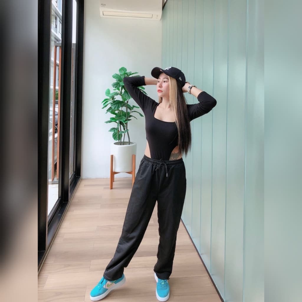 SpinnyHouse บอดี้สูท เว้าหลังแขนยาว ‼เป้าแกะได้ กระดุมแป็ก‼ เสื้อสายฝอ BodySuit ในตำนาน. บอดี้สูทแขนยาว 999 M102A รูปที่ 8