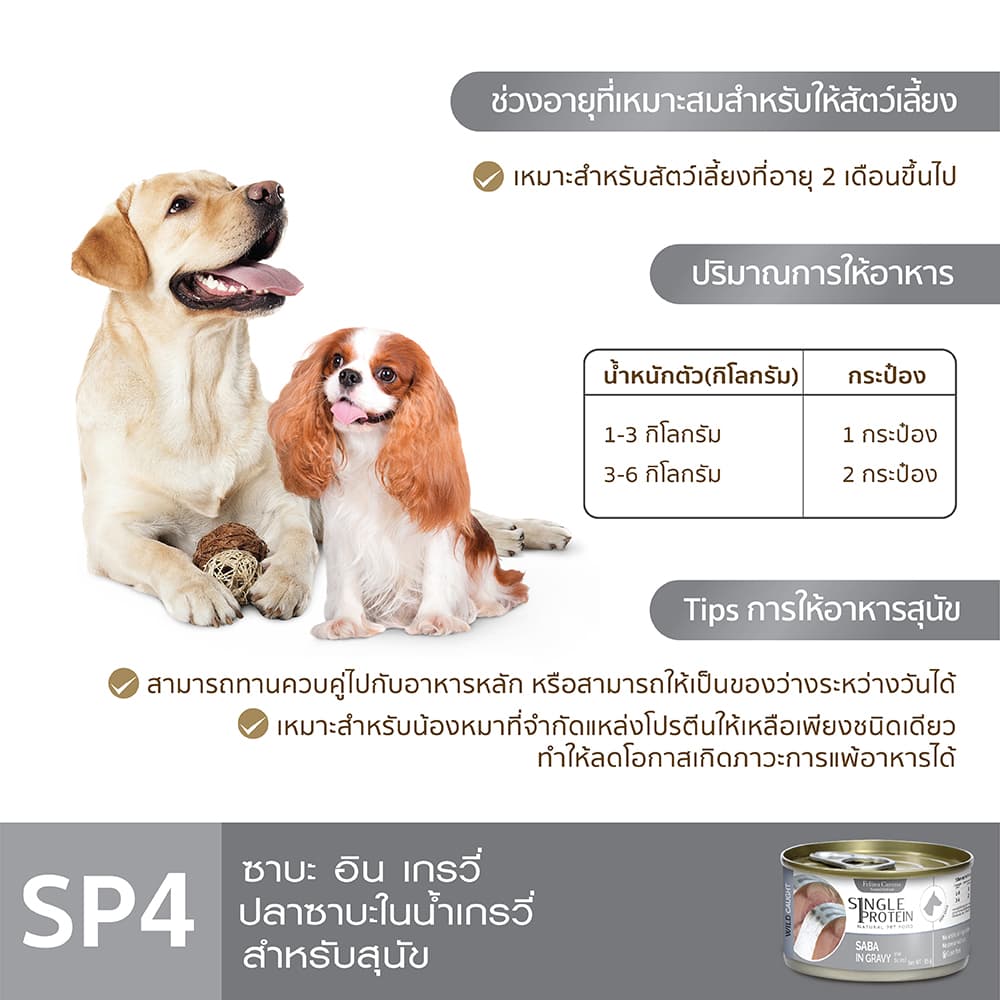 Single Protein : SP.4 Wild Caught Saba in Gravy 85 g. รูปที่ 6