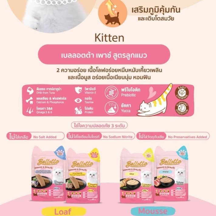 อาหารเปียกแมว Bellotta ไม่เติมเกลือ ไม่มีสารกันเสีย รูปที่ 9