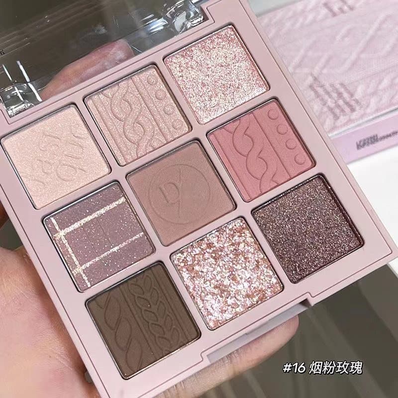 N327 Dikalu พาเลทอายแชโดว์ ชิมเมอร์ เนื้อแมตต์ เนื้อใยไหม สีสวย กันน้ํา ติดทนนาน 9 สี รูปที่ 5