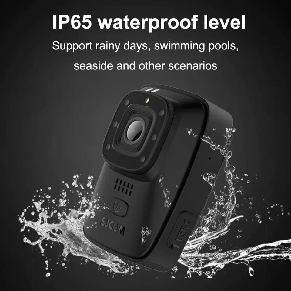 SJCAM A10 กล้องติดตัวตำรวจ Full HD 1080p Police Body Camera Night Vision ถ่ายภาพแม้ในที่มืด แบตอึด รูปที่ 6