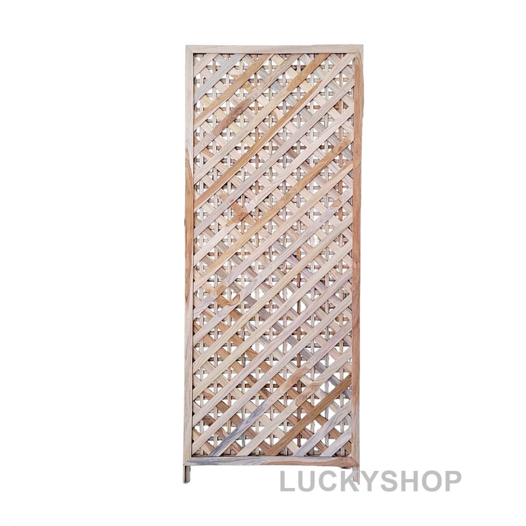 ฉากกั้นห้องไม้สัก 1 บาน ขนาด 60*150 cm. ตกแต่งบ้าน ตกแต่งสวน รูปที่ 7