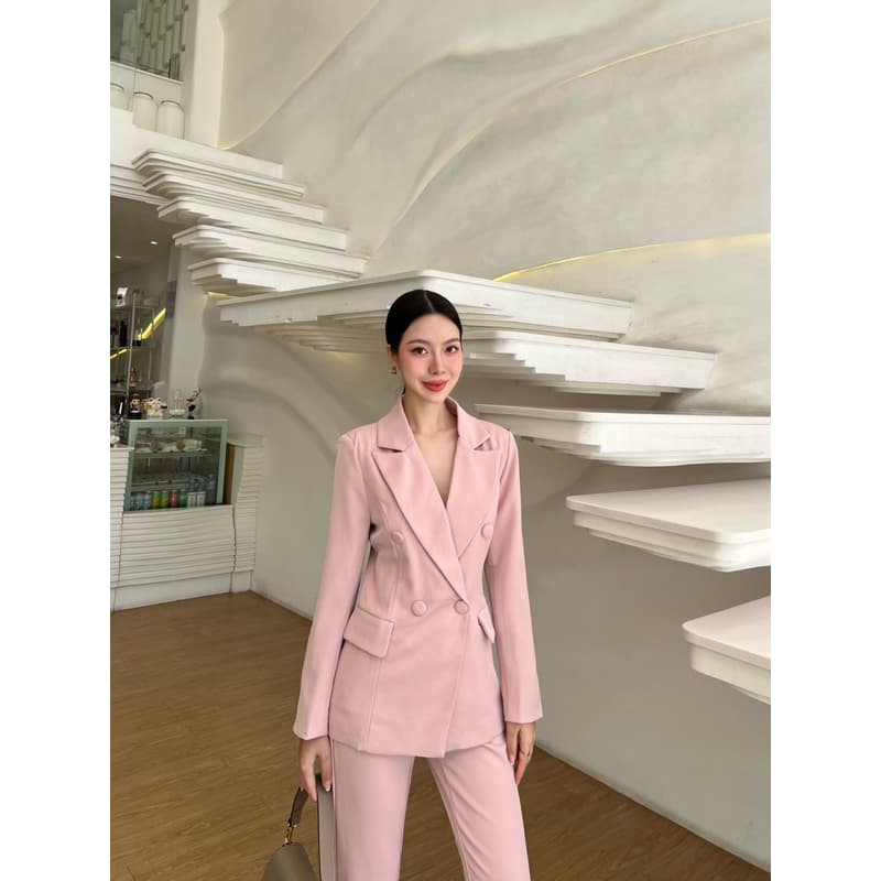 VARINDA เซ็ทสูทผูหญิงออกงาน งานสวย ผ้าดี ทรงเข้ารูป Code C001 รูปที่ 6