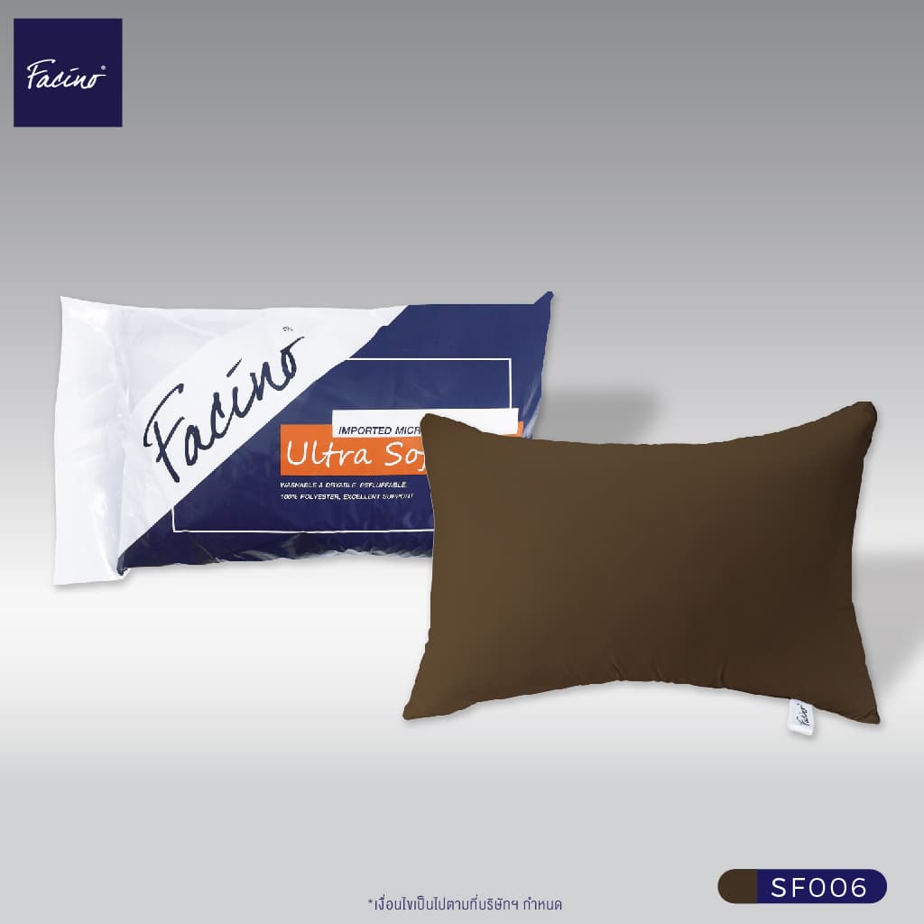 Facino หมอนหนุน Ultra Soft ขนาด 18" x 27" นวัตกรรมเพิ่มความนุ่ม เด้งพิเศษ ให้สัมผัสนุ่มสบายทุกการนอน รูปที่ 5