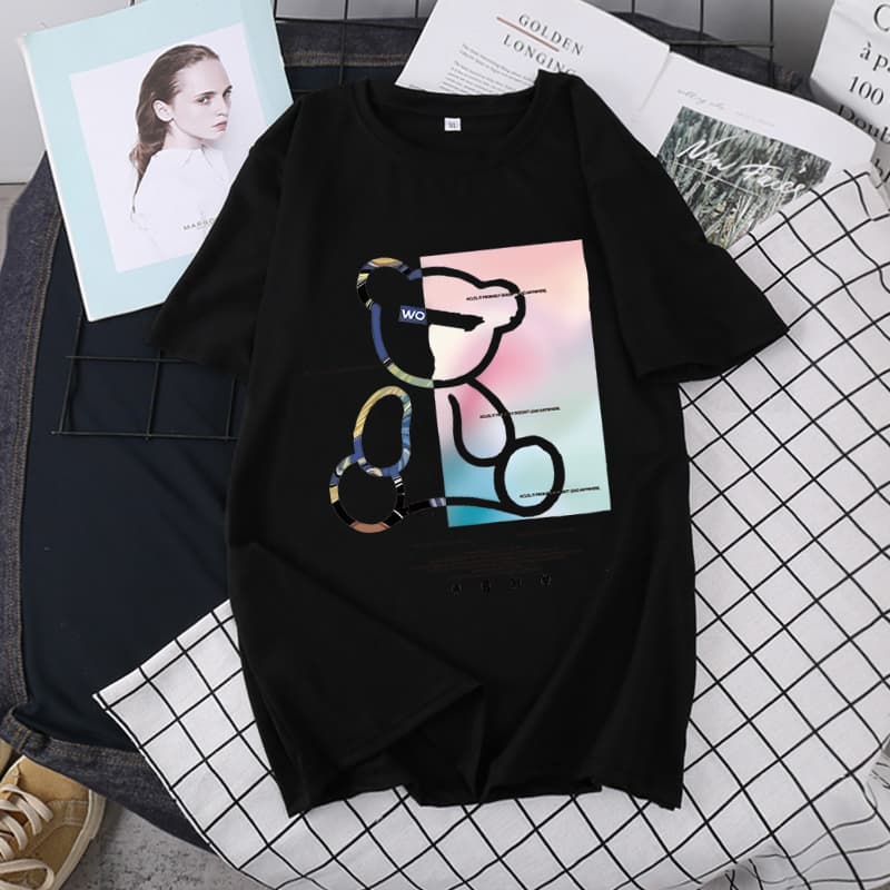 BK-510-SHORT เสื้อยืดแขนสั้น มี 10 สี ให้เลือก เสื้อยืดแฟชั่นใส่ได้หญิงและชาย รูปที่ 1