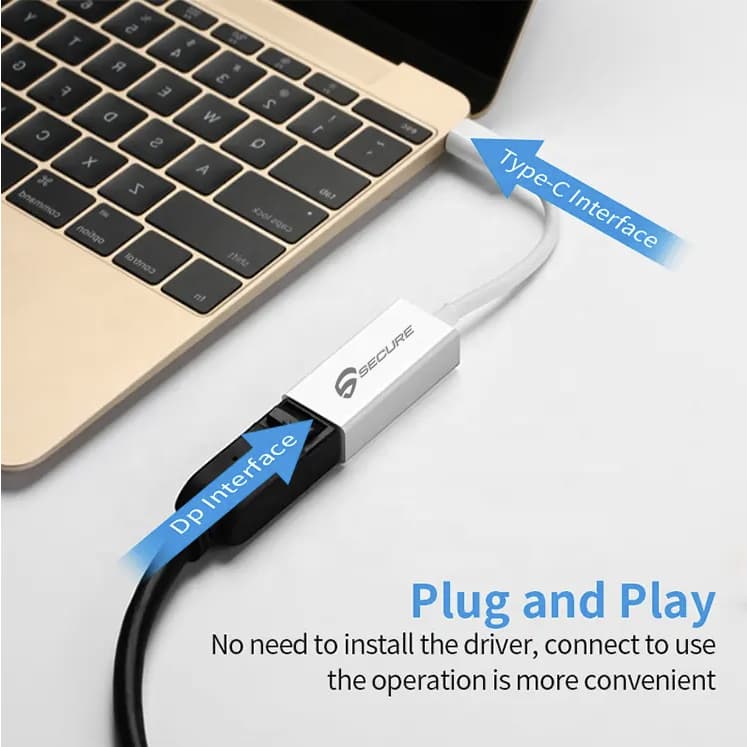 แปลง Type C to DP Port / Display Port แปลง DP ต่อจอแยก ของแท้ SECURE รูปที่ 7