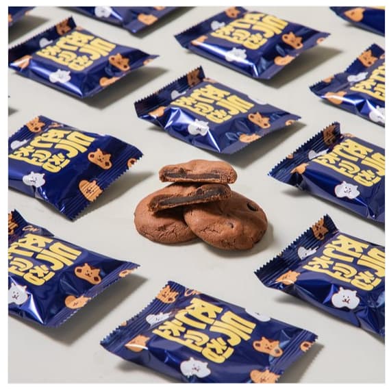ขนมเกาหลี ขนมต๊อกคุ๊กกี้ 90g 240g ไส้ต๊อกนุ่มหนึบ 쫀득 초코칩 คุกกี้เกาหลี คุ้กกี้ต๊อก รูปที่ 6