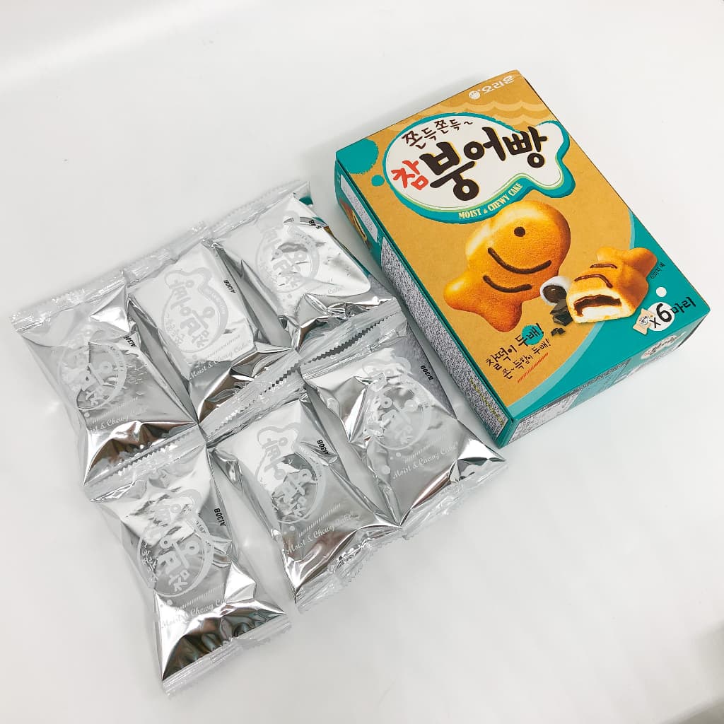 ขนมเกาหลี ขนมปลาเกาหลี พุงออปัง 174g 1 กล่อง มี 6 ชิ้น Moist & Chewy 붕어빵 รูปที่ 6