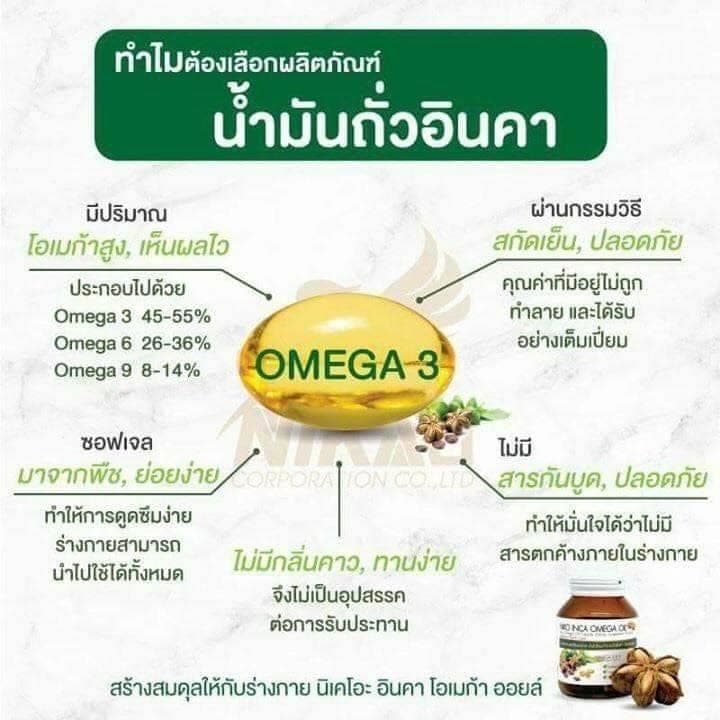 น้ำมันถั่วดาวอินคา สกัดเย็น NIKAO ขนาด 30 แคปซูล รูปที่ 5