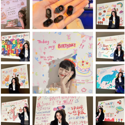 จากไทย โปรเจคเตอร์วันเกิด ครบรอบ Birthday projector วันเกิด ไฟถ่ายรูป โปรเจคเตอร์จิ๋ว สําหรับตกแต่ง รูปที่ 4