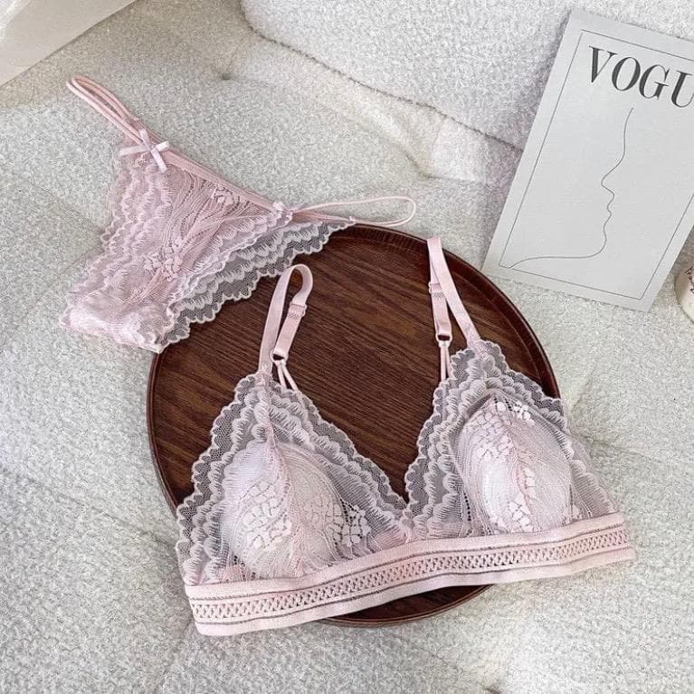 𝐒𝐏𝐍𝐃 ชุดชั้นในลูกไม้นิ่ม ฟองน้ำบาง มี3สี ดำ ชมพู ขาว สวยมากต้องมีติดตู้จ้า รูปที่ 3