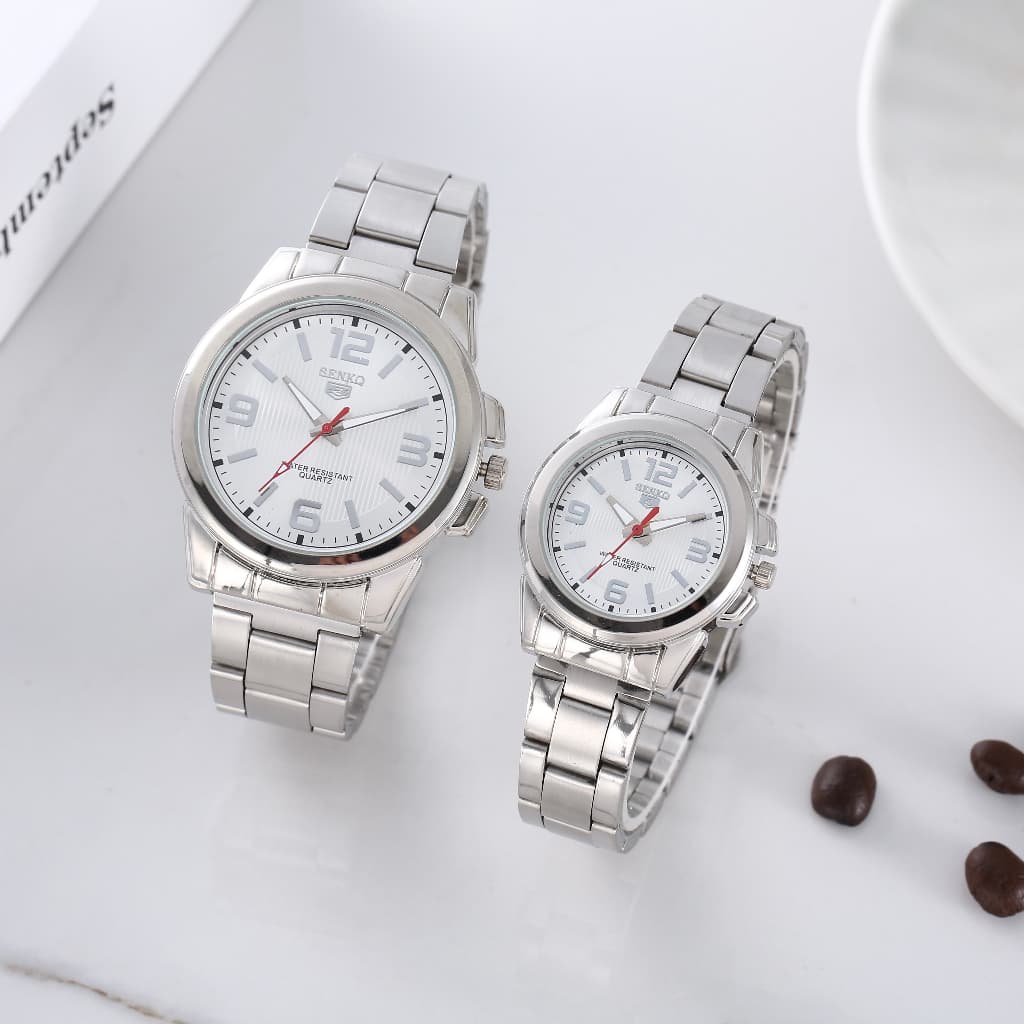SENKQ LH-4 นาฬิกาข้อมือผู้หญิงแท้แฟชั่น กันน้ำได้ 100% สายสเตนเลส รูปที่ 2