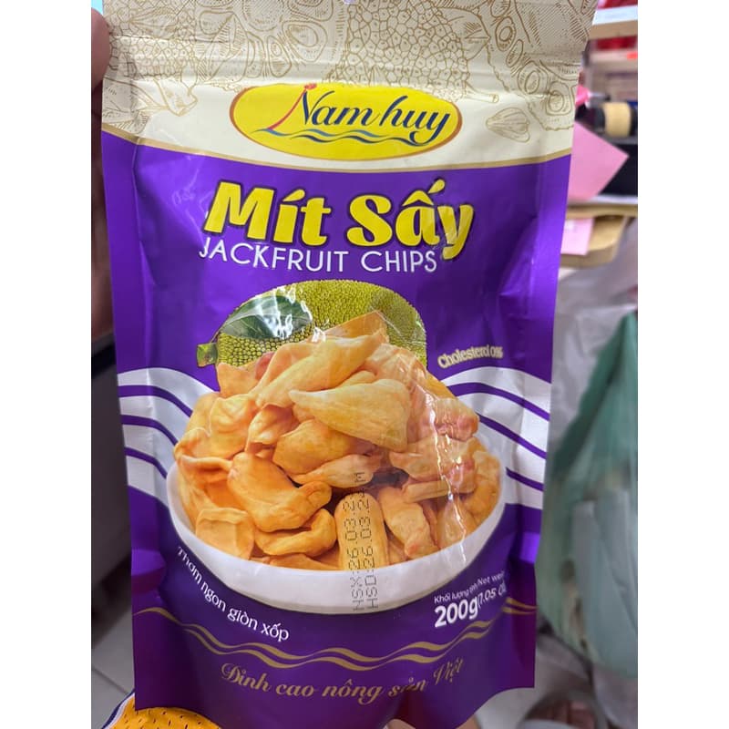 ขนุนอบแห้ง ขนุนเวียดนาม200กรัม​Mit Say Jackfruit Chips ผลไม้อบแห้งเวียดนาม รูปที่ 2
