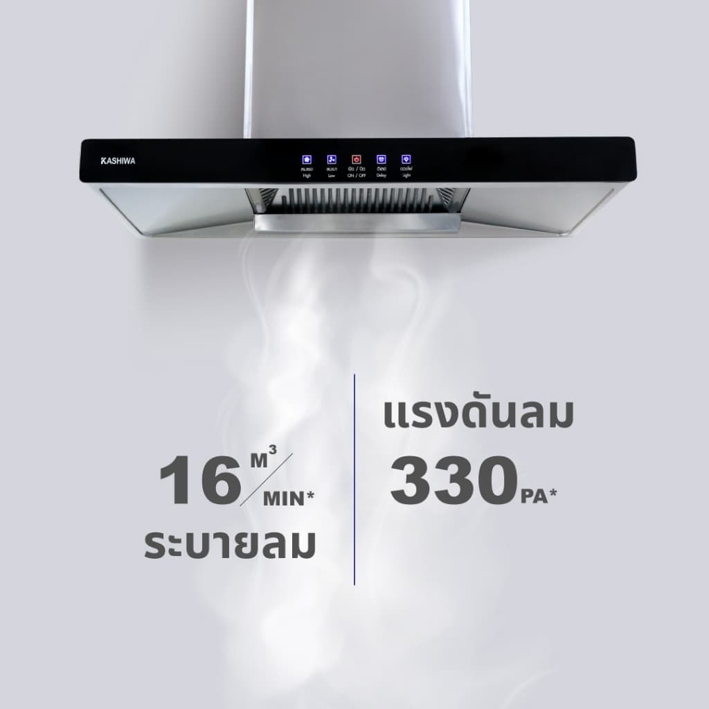 Kashiwa เครื่องดูดควัน ฮูดดูดควันขนาดใหญ่ ห้องครัว ขนาด 90 ซม. รุ่น PSD-203D รูปที่ 3